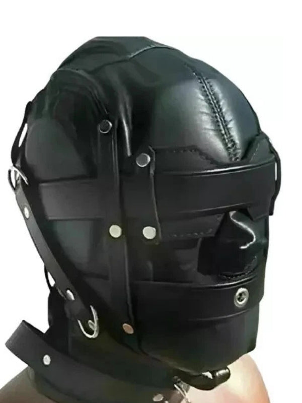 Classic Leather Bondage Mask