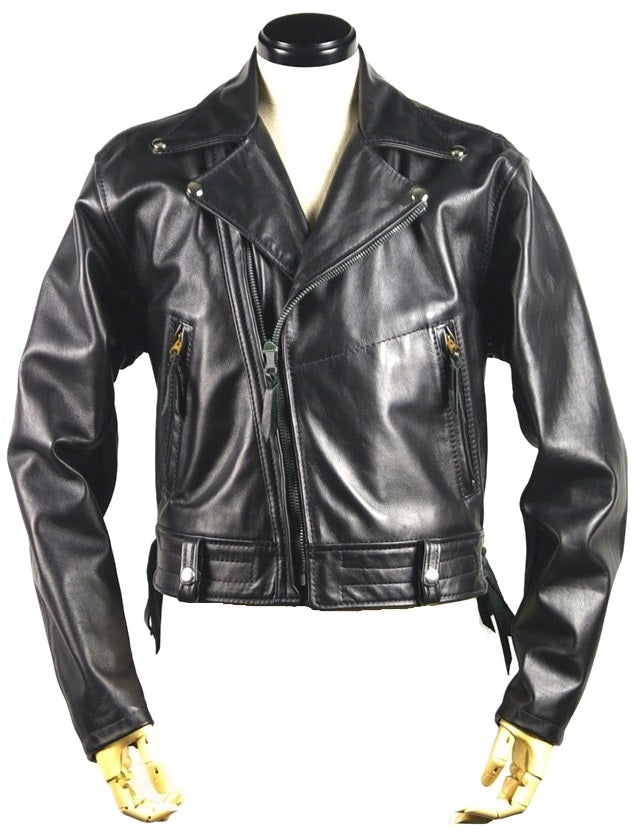 Men’s Black Leather Jacket – Zipper Closure – Classic Fit