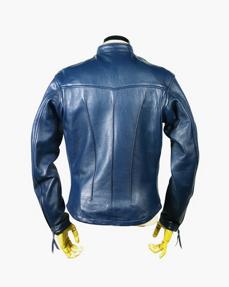 Men’s Leather Jacket – Black – Zipper Closure – Classic Fit