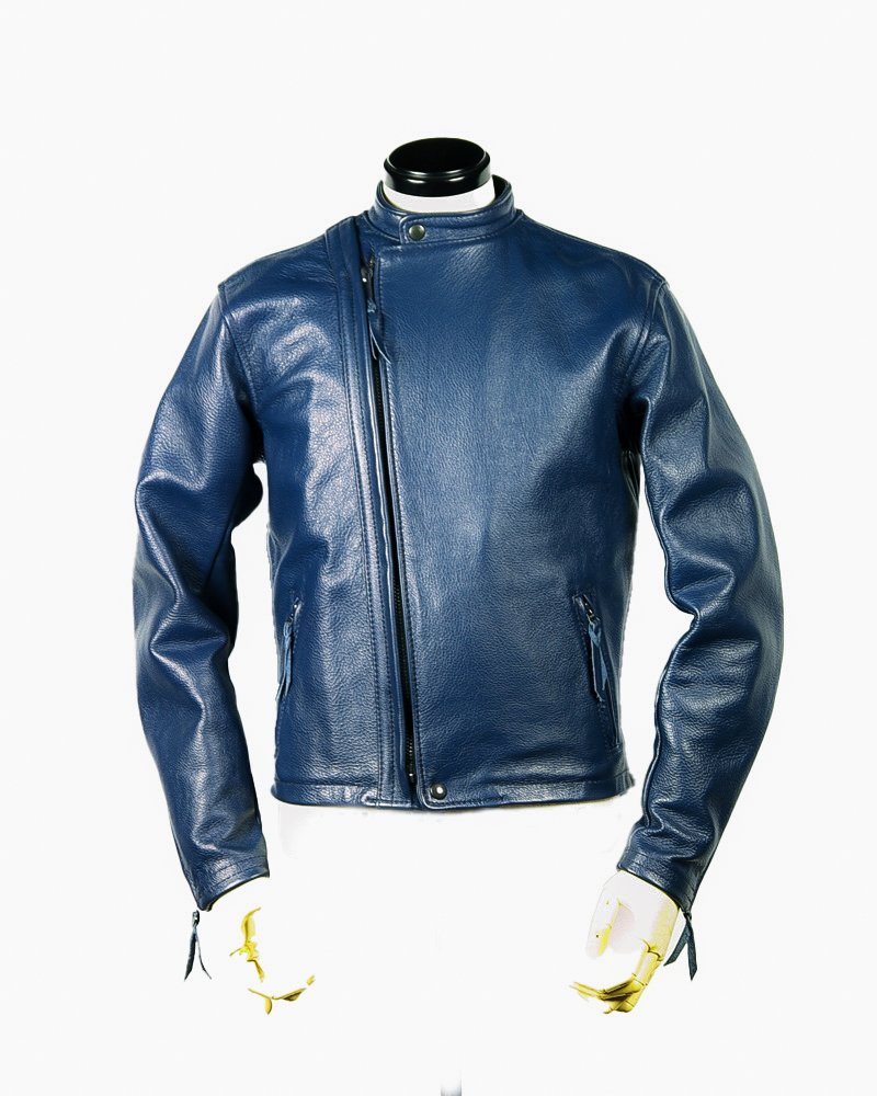 Men’s Leather Jacket – Black – Zipper Closure – Classic Fit